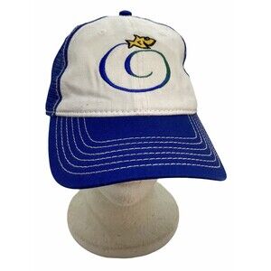 Ocean Discovery  Institute Hat Cap Blue and White Snap Back Mesh Back Adjustable